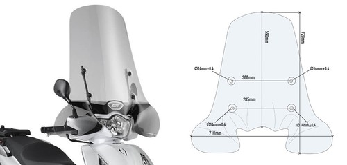 Givi parabrezza trasparente - givi,