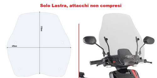 Givi parabrezza trasparente - givi,